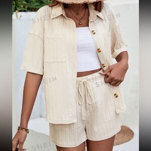 Size Small SHEIN Matching Tan Set